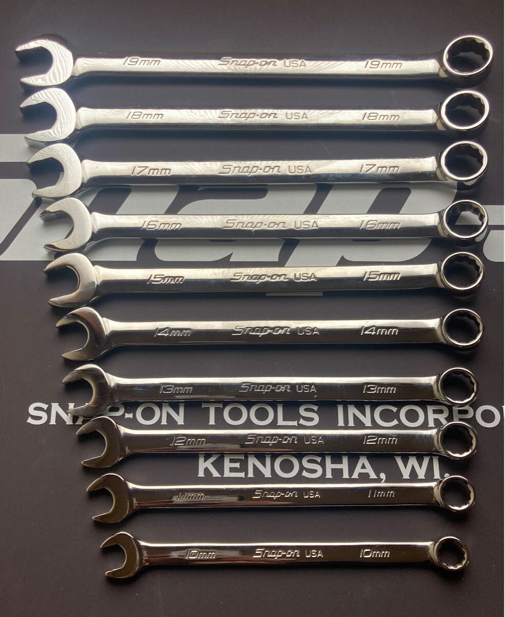 スナップオン コンビネーションレンチ SOEXM710 10本セット フランクドライブ Snap-on 新品未使用