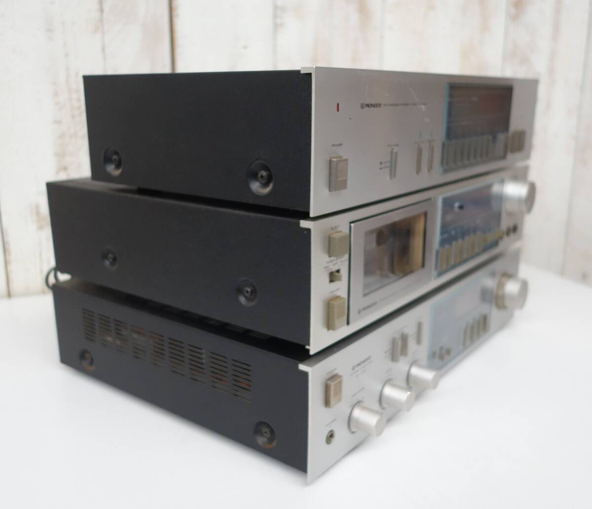  retro аудио Showa Retro подлинная вещь *PIONEER Pioneer акционерное общество * усилитель SA-7000 * кассетная дека CT-7000 * тюнер TX-7000