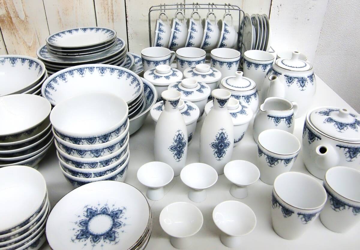 アンティーク＊NORITAKE ノリタケ DANUBE ダニューブ＊食器 大量まとめ＊カップアンドソーサー ラック 酒器 ティーセット 皿 鉢 器 茶碗 他