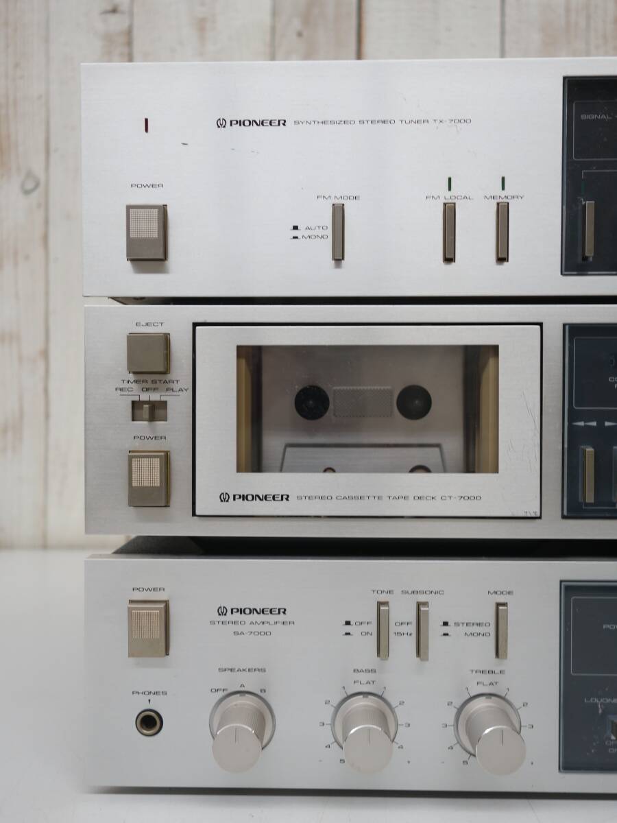  retro аудио Showa Retro подлинная вещь *PIONEER Pioneer акционерное общество * усилитель SA-7000 * кассетная дека CT-7000 * тюнер TX-7000