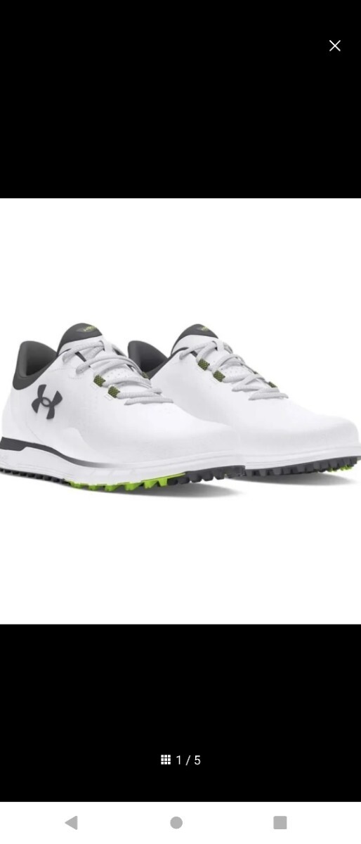 アンダーアーマー ゴルフシューズ Golf Drive Fade WH 27cm