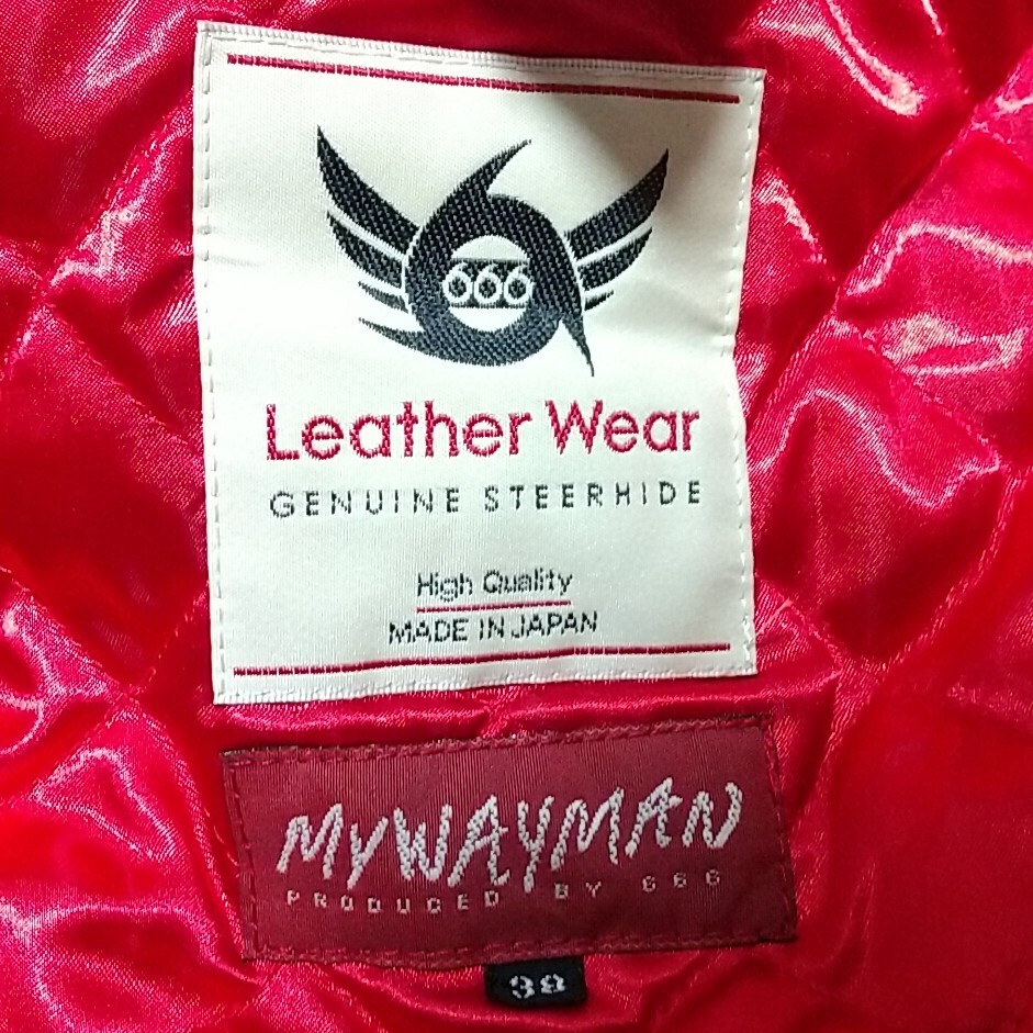 666 Leather Wear シングルライダースジャケット MY WAYMAN バイカラー 38 lewis leathers ルイスレザー ドミネーター トリプルシックス