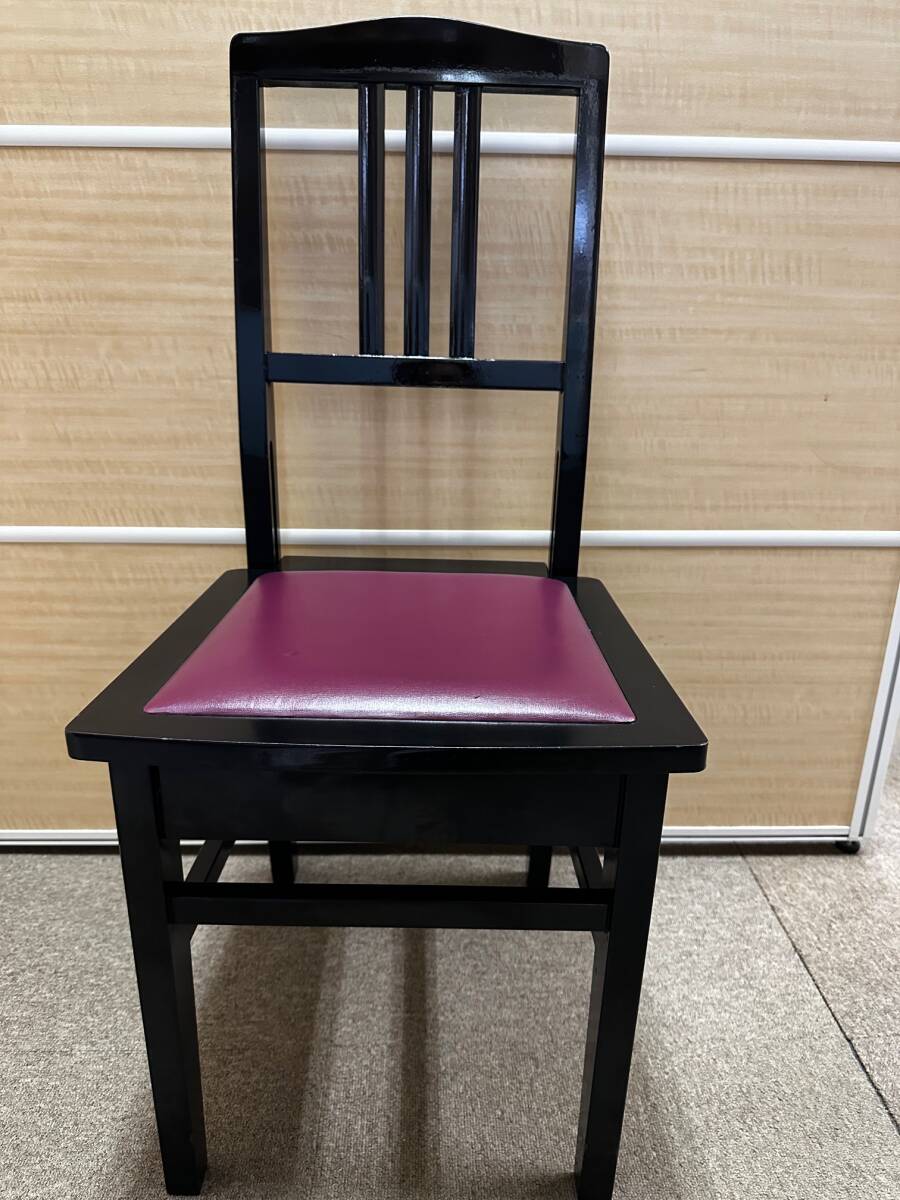 ☆高低自在トムソン椅子☆(背もたれ付き)中古(ピアノ椅子 ☆高低自在トムソン椅子☆(背もたれ付き)中古(ピアノ椅子