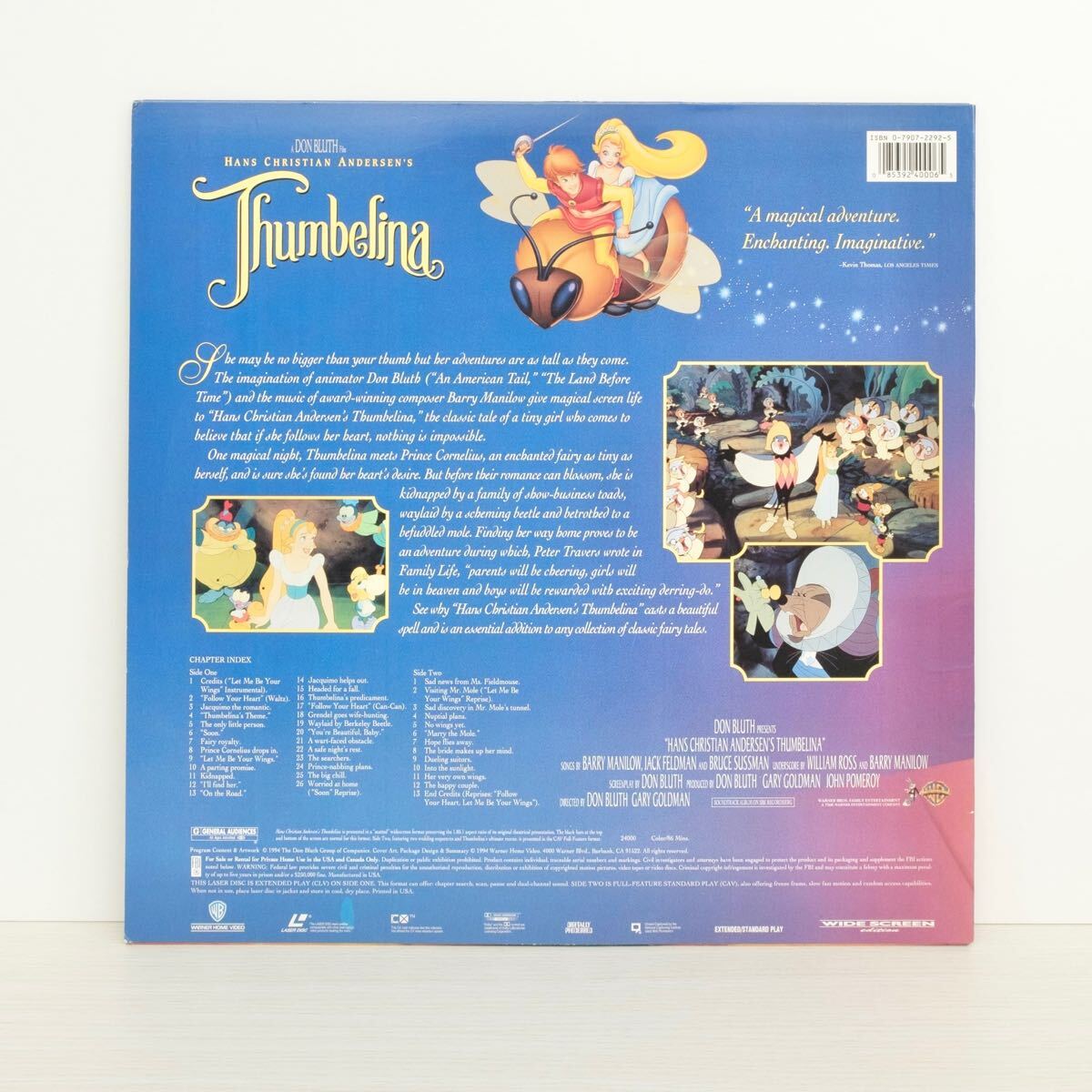 映畫　THUMBELINA　j1　英語版レーザーディスク　輸入盤LD 