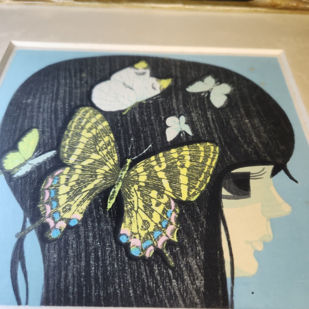 池田修三「ぎふちょう」木版画 真作保証 1点摺り貴重 1974年 池田修三「ぎふちょう」木版画 真作保証 1点摺り貴重 1974年