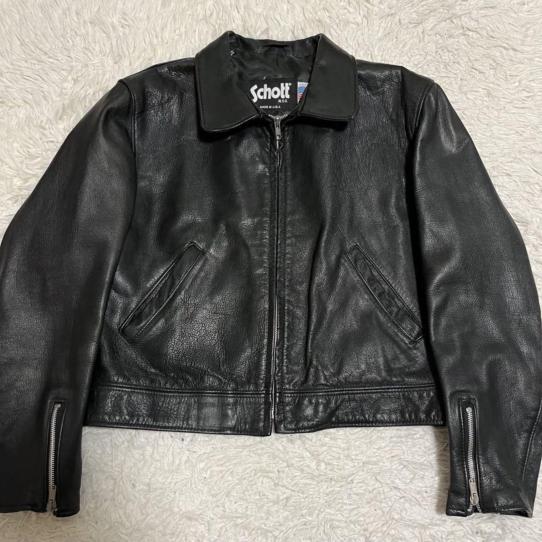 Yahoo!オークション - 希少品番 極美品 Lサイズ schottショット Yahoo!オークション - 希少品番 極美品 Lサイズ schottショット