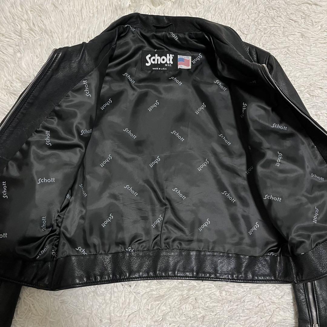 Yahoo!オークション - 希少品番 極美品 Lサイズ schottショット Yahoo!オークション - 希少品番 極美品 Lサイズ schottショット