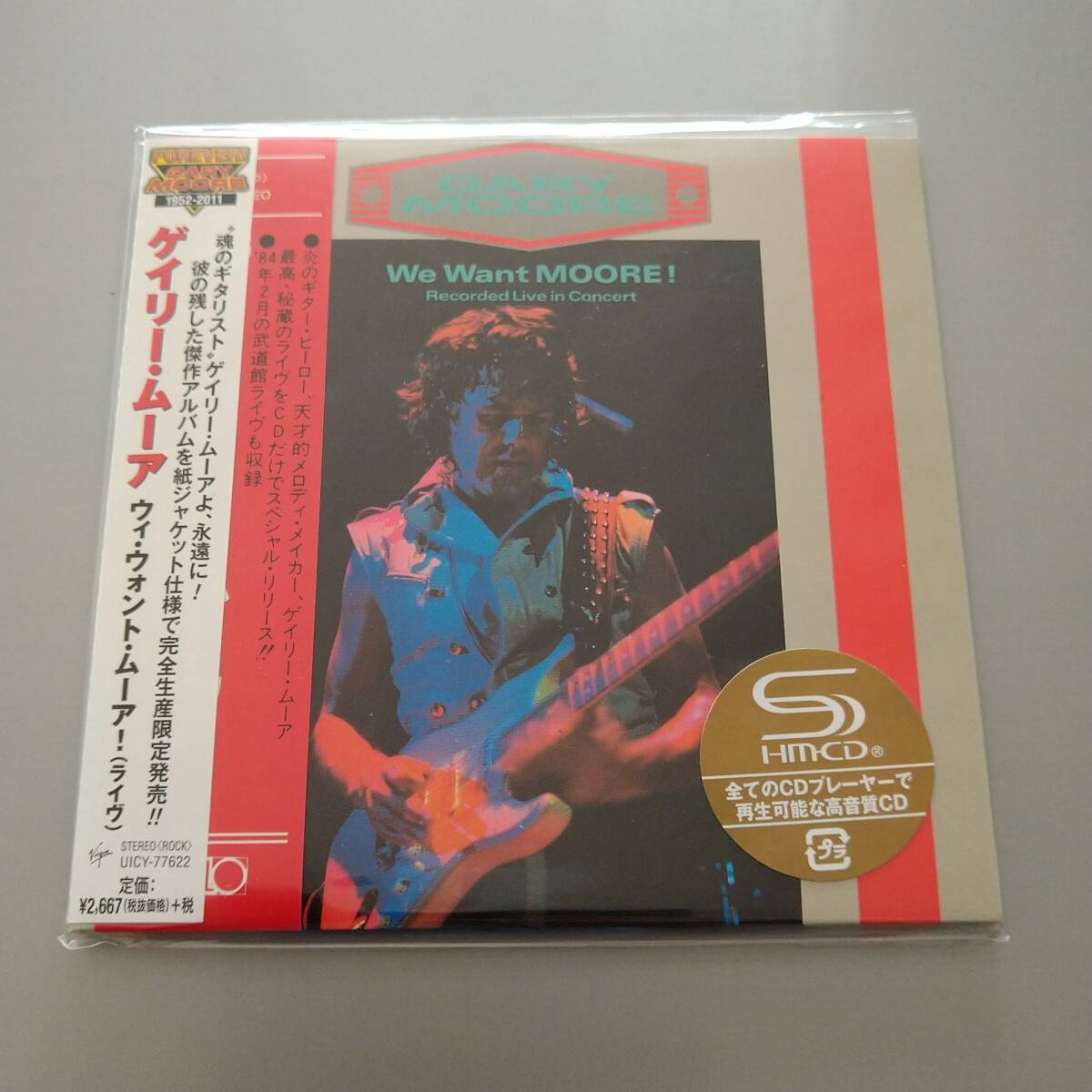 紙ジャケ　　SHM-CD　　　GARY　MOORE　　　/　　 WE　WANT　MOORE！　　　紙ジャケット　　國(guó)內(nèi)盤　　　