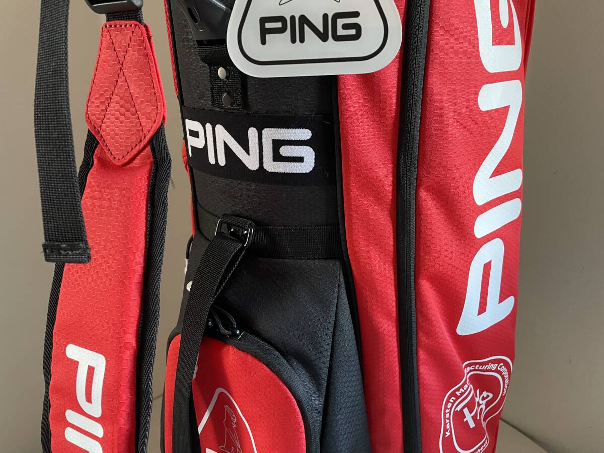 PING ピン サステナブル カートキャディバッグ 9 5 6分割 赤x黒 PING ピン サステナブル カートキャディバッグ 9 5 6分割 赤x黒