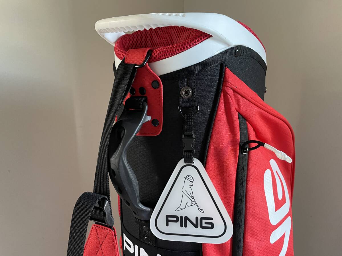 PING ピン サステナブル カートキャディバッグ 9 5 6分割 赤x黒 PING ピン サステナブル カートキャディバッグ 9 5 6分割 赤x黒