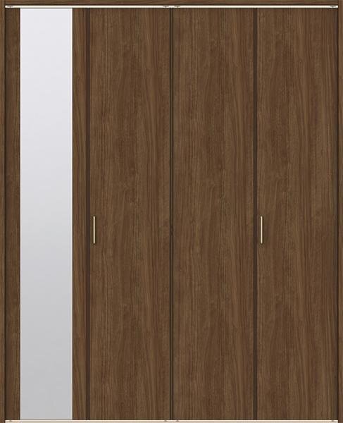 室内建具 ＬＩＸＩＬ クローゼット折れ戸 W1644×H2023 （1620） LAA ミラー付き ４枚建　「ラシッサS　Crea」
