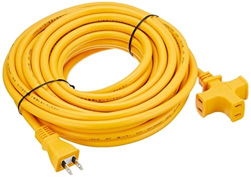 NICOH(ニコー) ソフト延長コード 10m 15A 3個口 合計1500Wまで イエロー NCT-1510Y 耐トラ