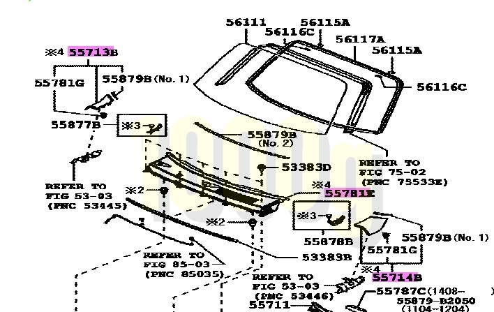 【ダイハツ純正新品】 未使用品 ★超希少品★ ミラココア L675S L685S カウルトップ パネル センター 茶色 R59 左右 センター 3点セット_画像4