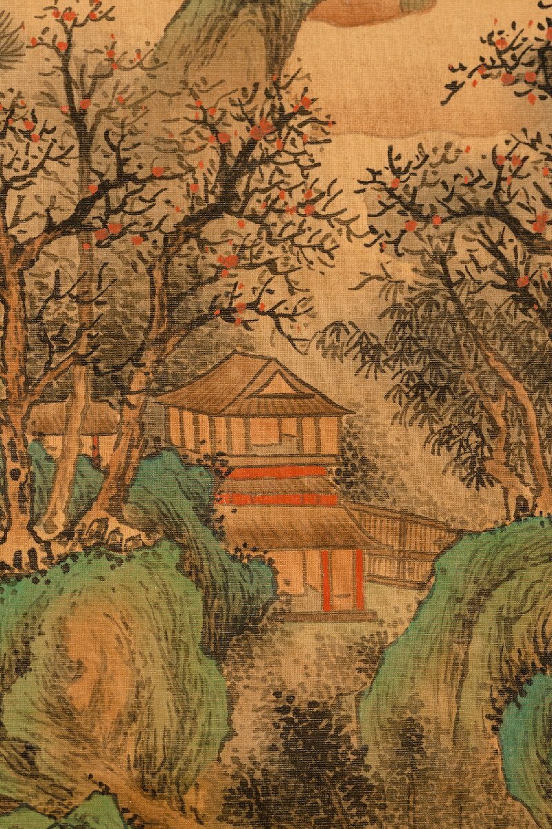 拓本】大唐三藏聖教序 清朝 双幅 書 掛け軸 中国美術 骨董品
