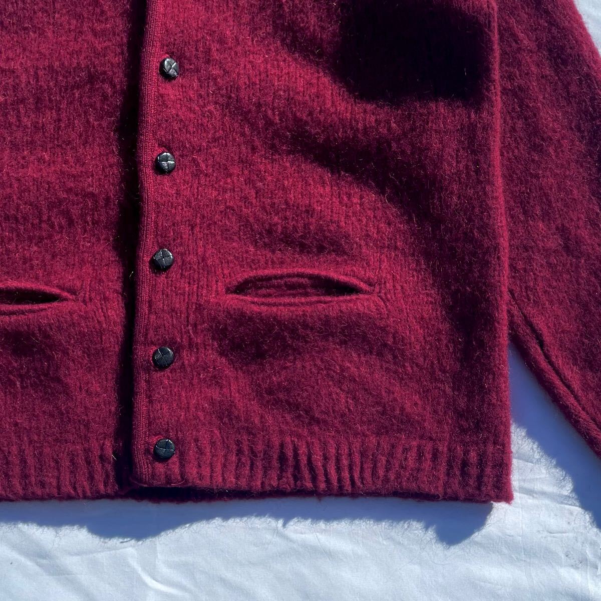 1スタ 美品【1950's USA製 Sarly モヘア カーディガン L 1スタ 美品【1950's USA製 Sarly モヘア カーディガン L