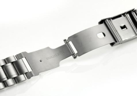 [ ordinary mai free shipping!]22mm wristwatch exchange belt stainless steel purity direct can push type 