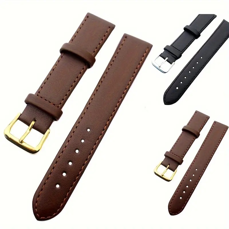 新品 時計用 腕時計バンド レザーベルト レザーウォッチバンド カーフスキン 本革 Genuine leather刻印 カラー: ブラウン 取付: 幅: 20mm
