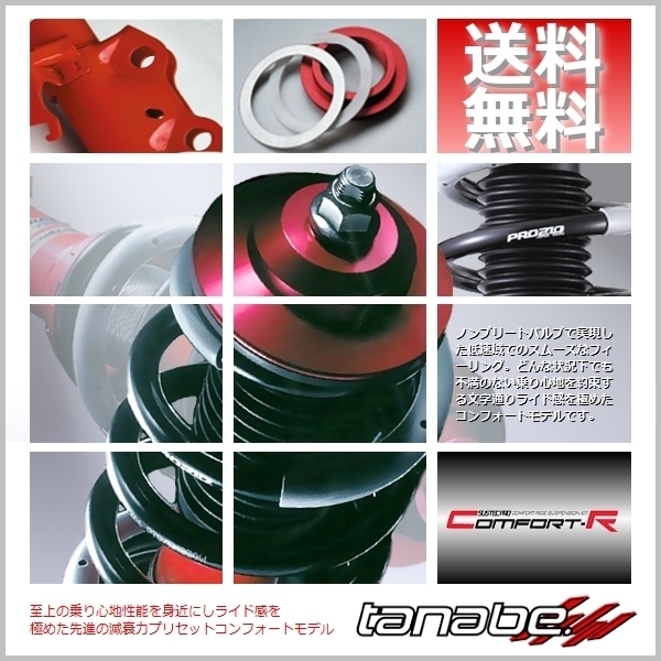 tanabe タナベ (サステックプロ CR) 車高調 (マウントレスキット) レクサス IS250 GSE20 (Version.L)(FR H17/9-H25/8) (CRGRS182K)