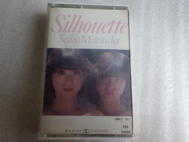 松田聖子　シルエット　夏の扉　カセットテープ　ｚ120708