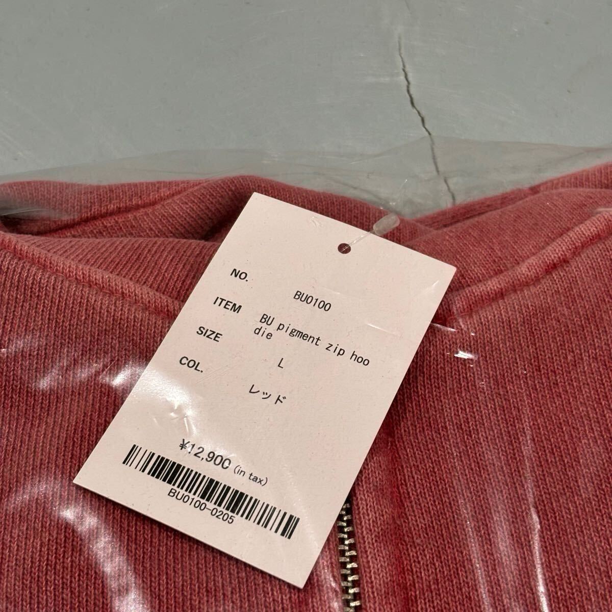 新品未使用 BLESS U Bless U Pigment Zip Hoodie Red ブレスユー 新品未使用 BLESS U Bless U Pigment Zip Hoodie Red ブレスユー