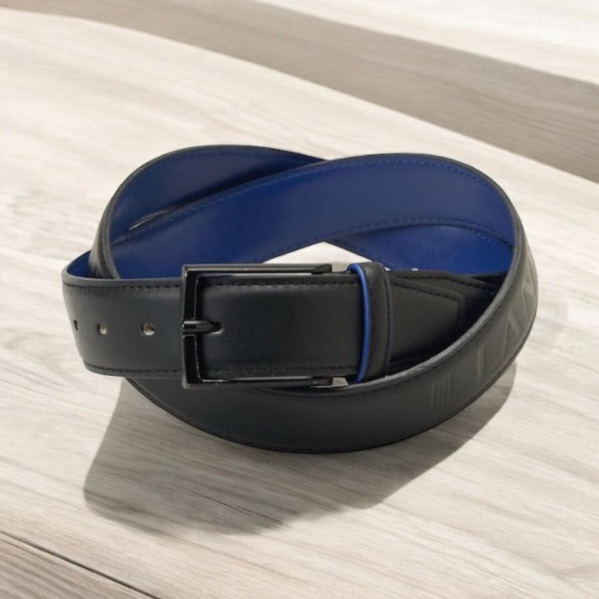 LANVIN SPORT ランバン ゴルフ ベルト ブラック