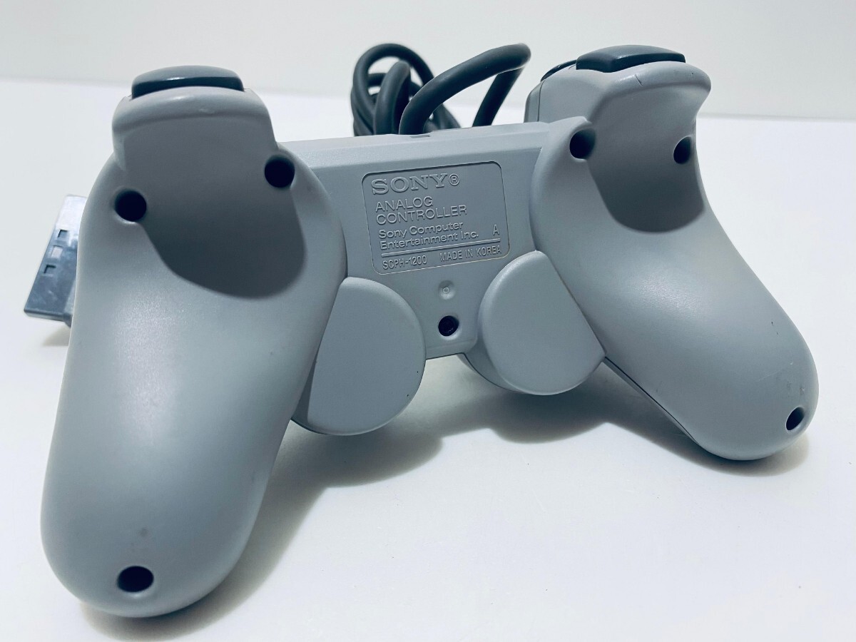 редкий товар PS управление Sony оригинальный PlayStation DUALSHOCK PlayStation SCPH-1200 рабочий товар рабочее состояние подтверждено (B-4)