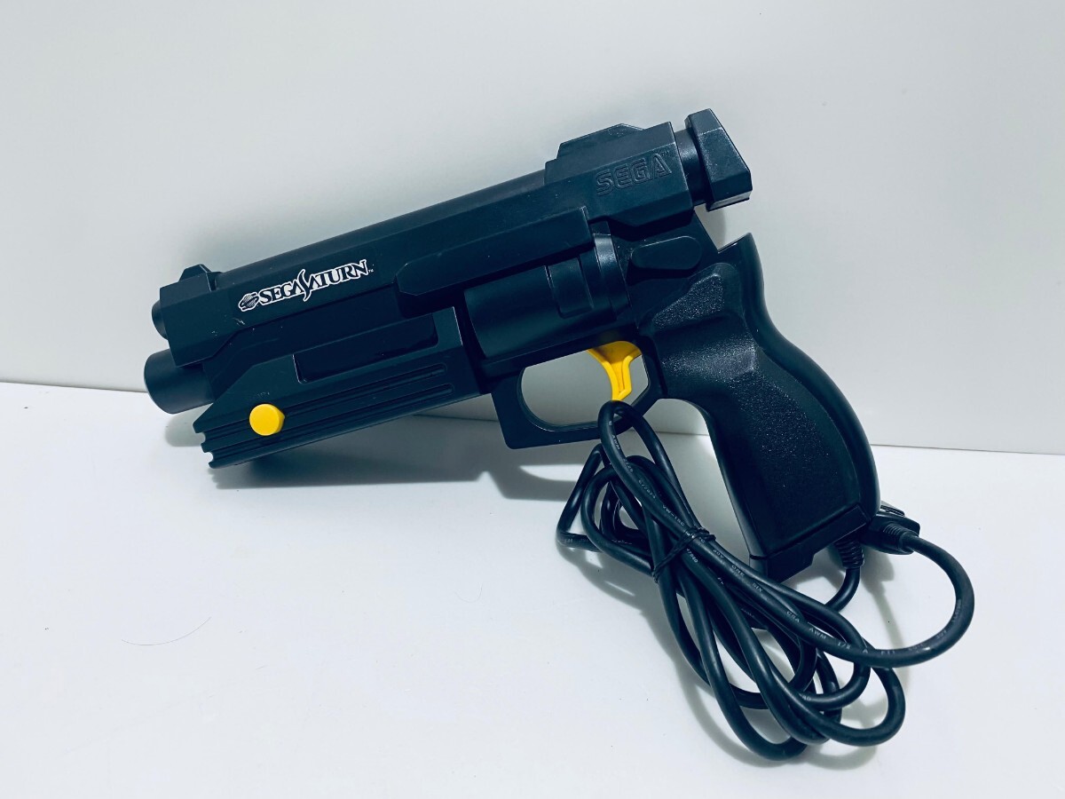 セガサターン SEGA SATURN ガンコン HSS-0152 シューティング ガンコントローラ 動作未確認 希少品 美品(P-20)