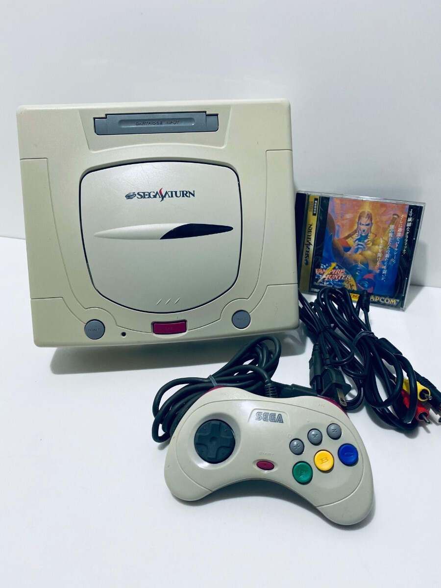 SS セガ SEGA SATURN セガサターン HST-3220 本体ゲームソフトレトロゲーム コントローラ 希少品 動作確認済 /動作品 (B-6)