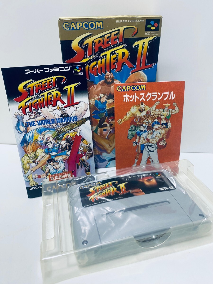 SFC ストリートファイター2 ストリートファイター2ターボ　スーパーファミコン 説明書付き スーパーファミコン 任天堂美品/動作品ゲーム(3)