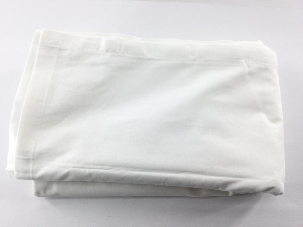 寢具シーツ 綿100% 平織り 速干 フラットタイプ シングル 幅150x250cm ホワイト