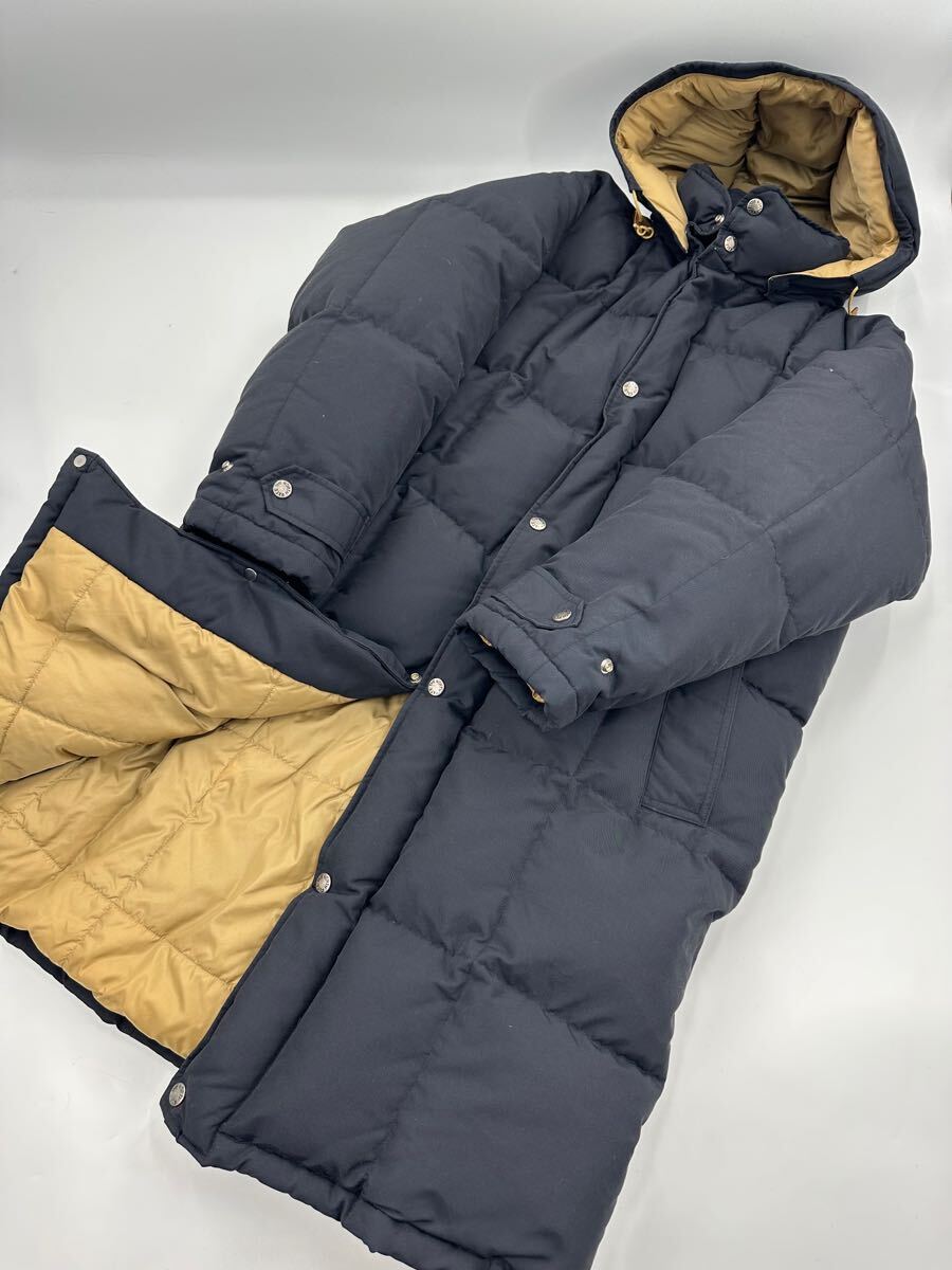 希少/美品 ヴィンテージ 90s/THE NORTH FACE/茶タグ ダウン コート/S /ブラック/ノースフェイス ダウンジャケット ブルゾン アウトドア