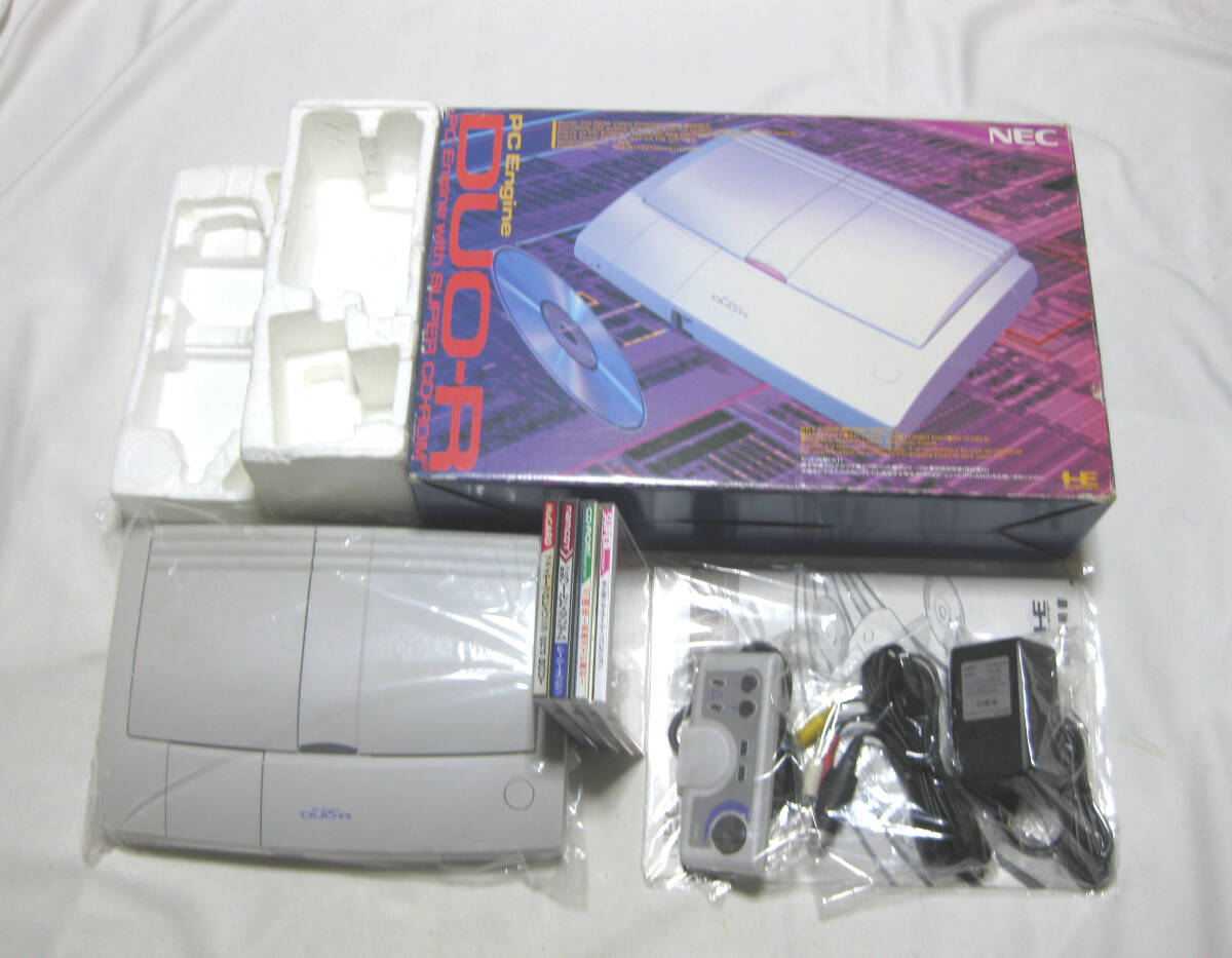 作動保証 PCE DUO-R / 除菌済 中古 本体 箱説 作動品一式※ 美少女戦士セーラームーン 三国志 ファイヤープロレス ワールドスタジアム