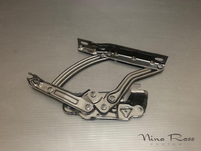アメ車 1963年インパラ フードヒンジ取付ブラケット メッキ品 L/R Yahoo!オークション - 63 64 1963 1964 シボレー インパラ