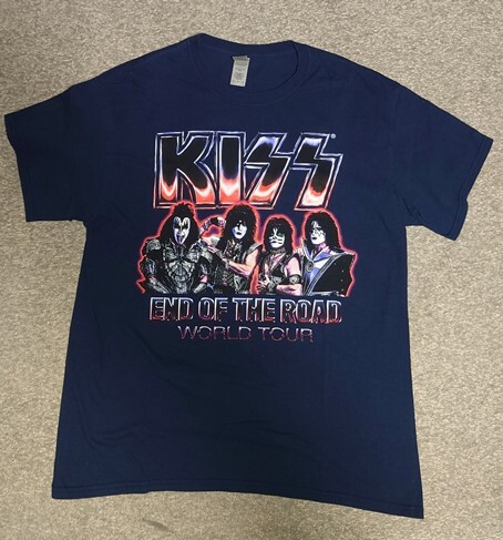 KISS END OF THE ROAD WORLD TOUR T-shirt L size beautiful goods 