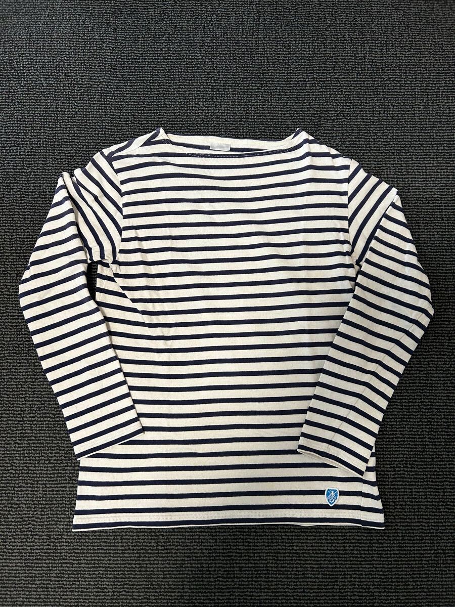 ORCIVAL オーチバル 長袖 Tシャツ カットソー ボーダー M フランス製_画像1