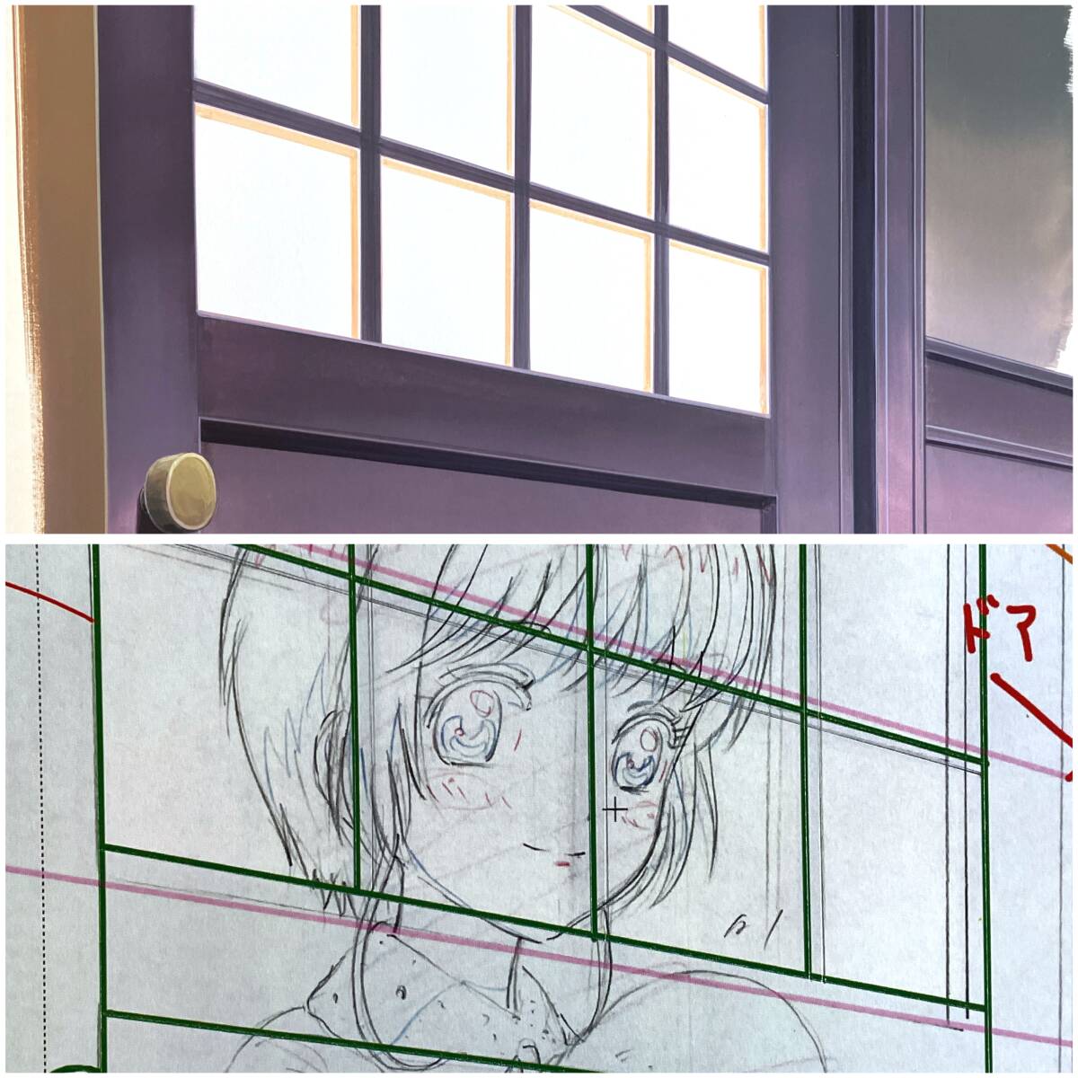 カードキャプターさくら 直筆 背景 セット／Cel Genga セル画 原画／CLAMP 原動画 アニメ Anime