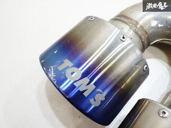 TOM'S トムス MXAA54 RAV4 ラブ4 デュアル マフラー テールエンド カッター チタン 左 左側 助手席 即納_画像3