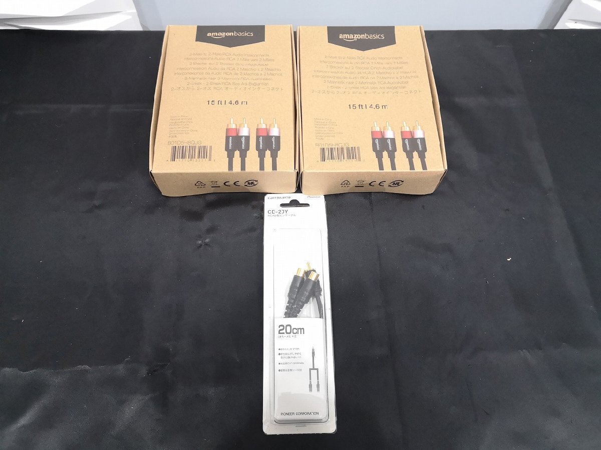 ◆未使用品◆amazon basic carrozzeria/Pioneer B01D5H8QJG CD-20Y RCAケーブル 3點セット カロッツェリア◆下取歓迎 m0o8500