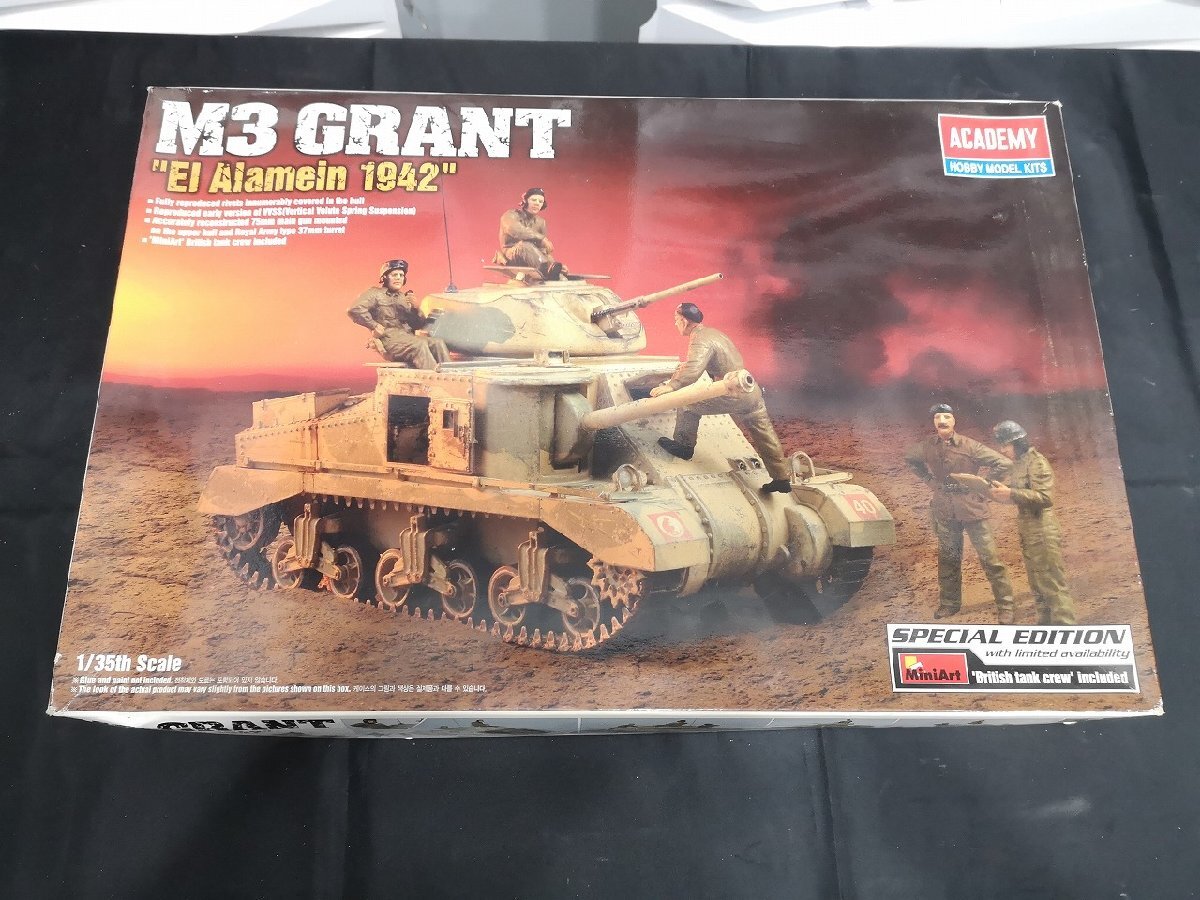 ■3点以上で送料無料!! プラモデル/ACADEMY/M3 GRANT El Alamein 1942/グラント/1/35スケール/未使用品/m0o8617