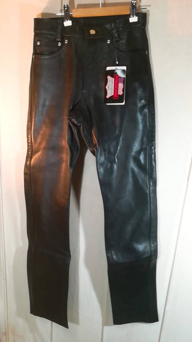【新品】FREEDOM/フリーダム/137-K/COW SKIN レザーパンツ