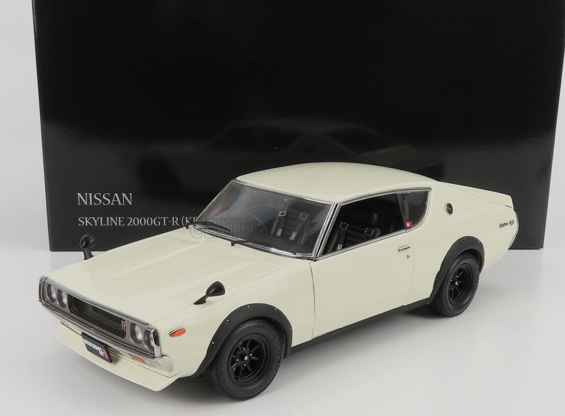 京商 1/18 ケンメリ GT-R KPGC110 ホワイト No08255SW アルミ 京商 1/18 ケンメリ GT-R KPGC110 ホワイト No08255SW アルミ