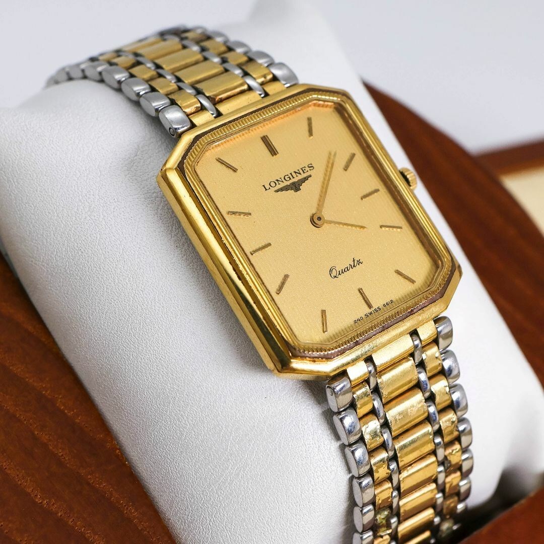 ジャンク品 LONGINES 腕時計 アンティーク ゴールド 純正ブレス 17