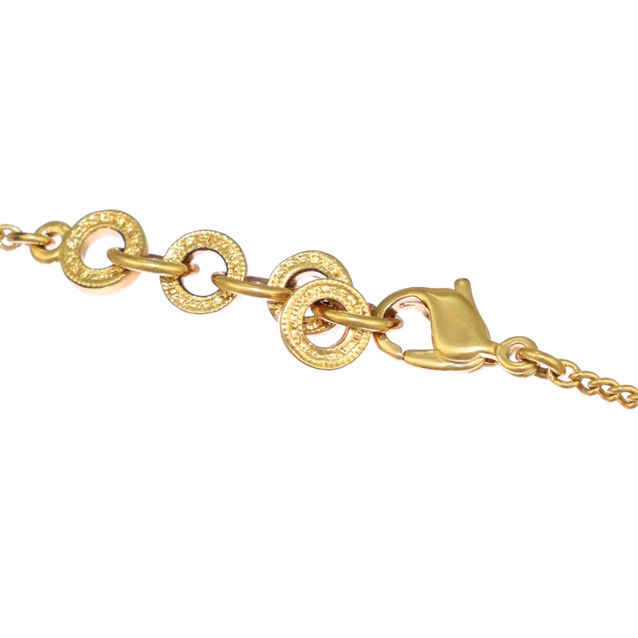  Christian Dior Logo подвеска колье стразы Gold цвет аксессуары Christian Dior