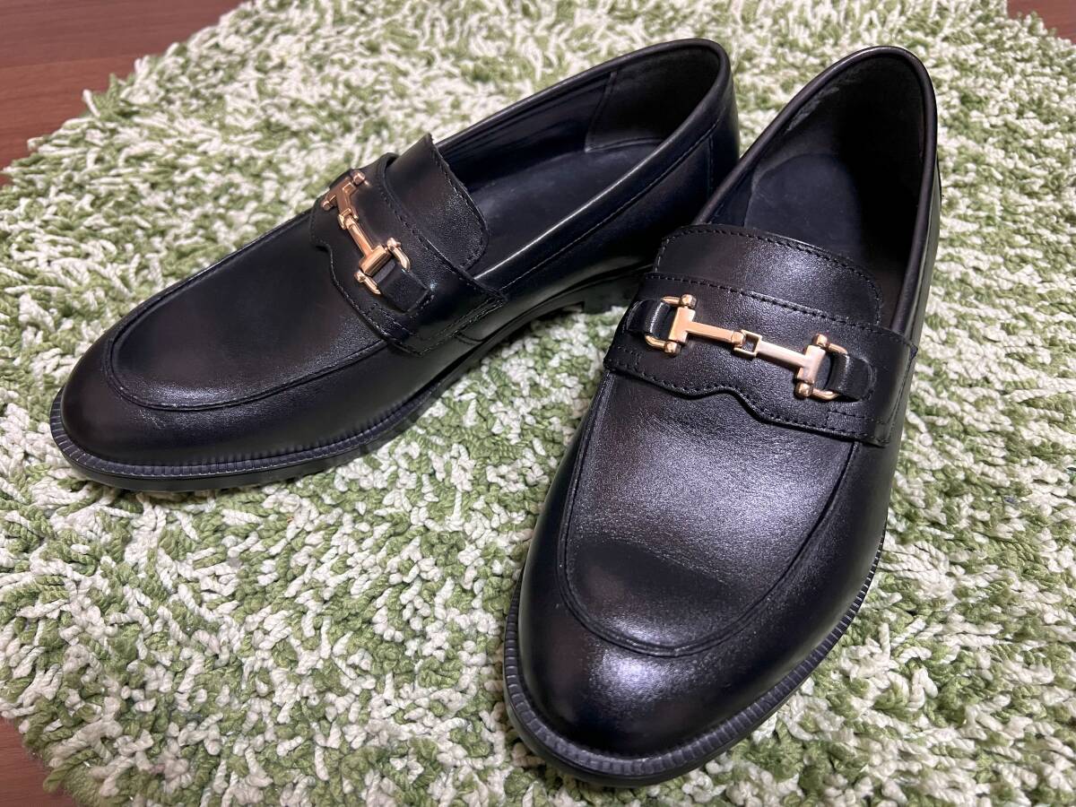 ☆激美品☆ GU ジーユー ローファー カラーブラック サイズ25.5 ユニクロ UNIQLO シューズ ブーツ