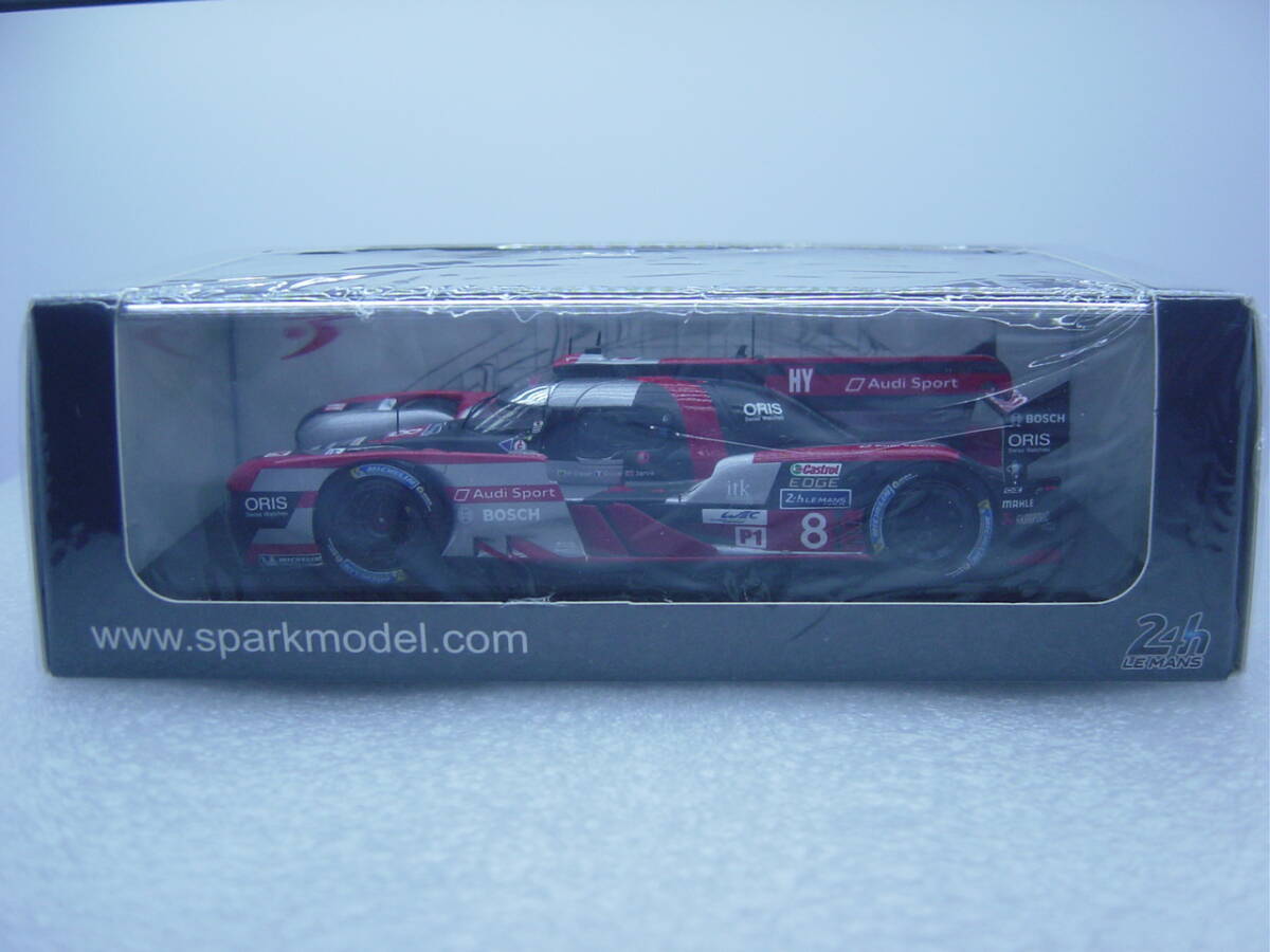 spark 1/43 Audi R18 HY LMP1 Audi Sport Team Joest WEC 3rd Le Mans 2016 #8 L.Di Grassi/L.Duval/O.Jarvis アウディ ル・マン