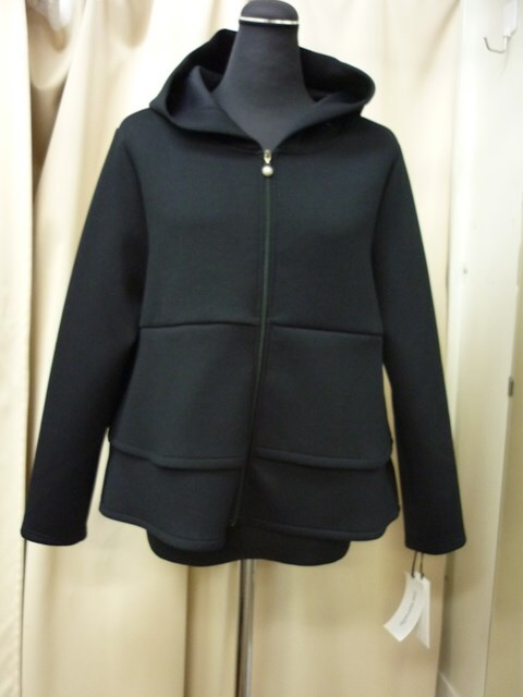 jour merveilleストレッチ素材フレアーパーカー（ブラック）【新品】