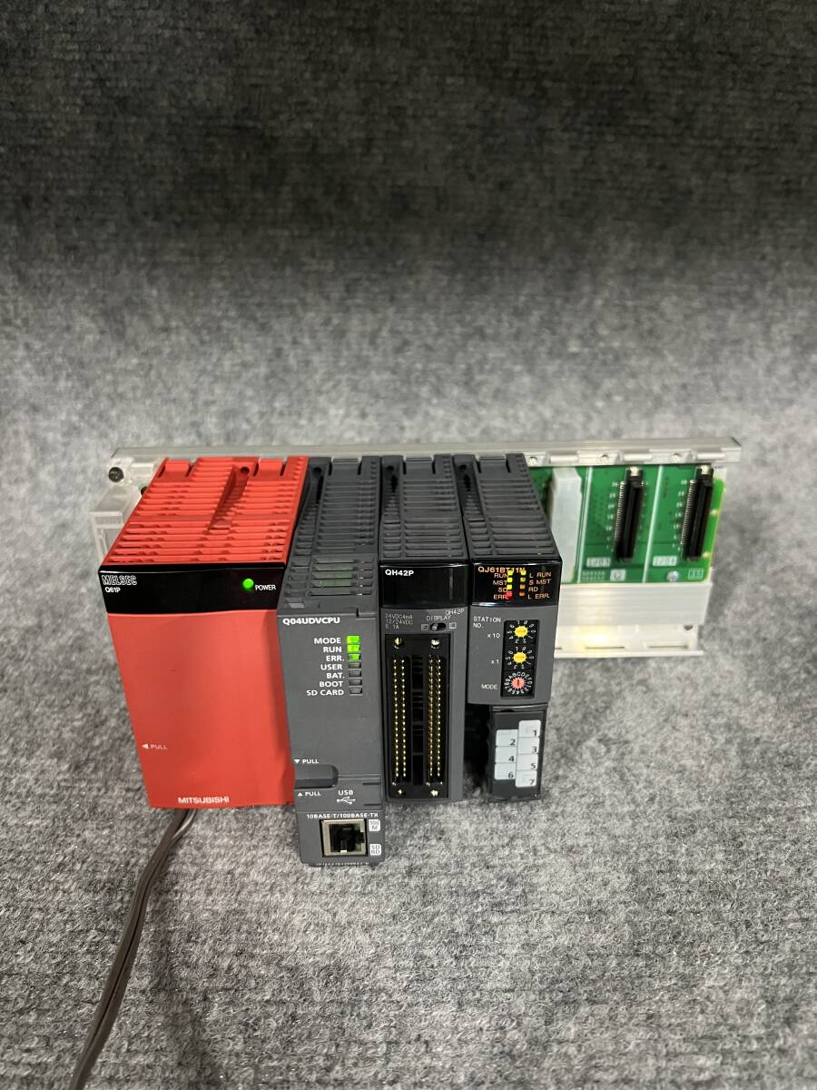 三菱電機 中古品 セット1 Q04UDVCPU Q61P Q35B Q61BT11N QH42P
