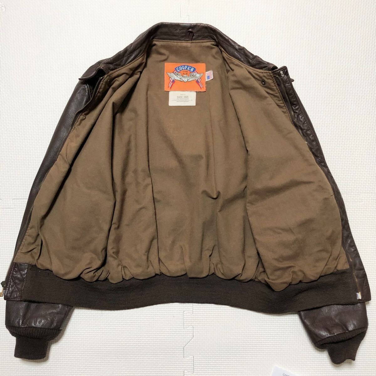 希少 COOPER クーパー レザーフライトジャケット ゴートスキン 希少 COOPER クーパー レザーフライトジャケット ゴートスキン