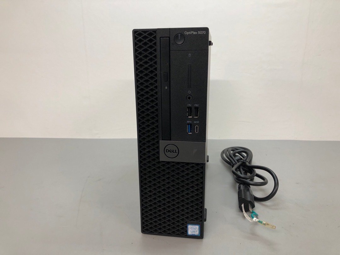 【DELL】OptiPlex 5070 SFF Corei7-9700 メモリ32GB SSD512GB NVMe AMD Radeon R5 430 DVDマルチ Windows11Pro 中古デスクトップPC