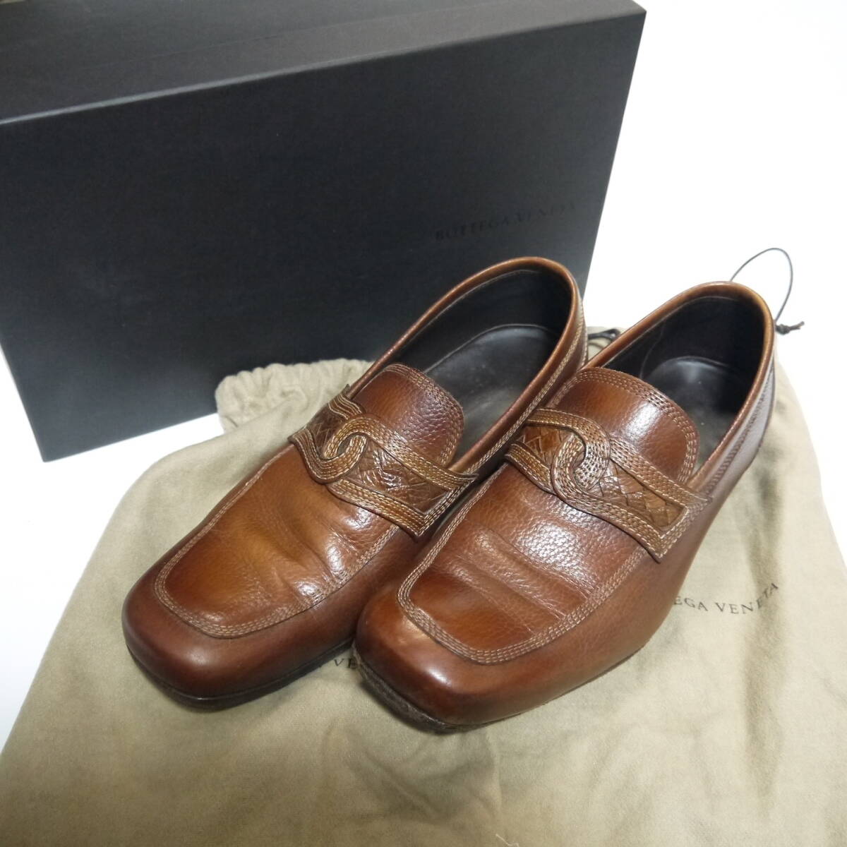 美品 レア BOTTEGA VENETA ボッテガヴェネタ 26 5cm 本革 レザー製 